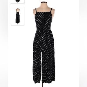 Black and whit polka dot romper.